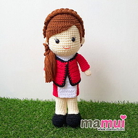 ตุ๊กตาผู้หญิงพนักงานออฟฟิศสูง 13 นิ้ว